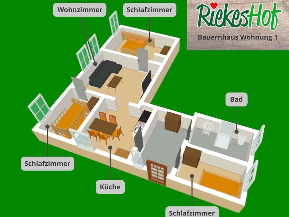 Riekeshof Apartment Шмаленберг Екстериор снимка