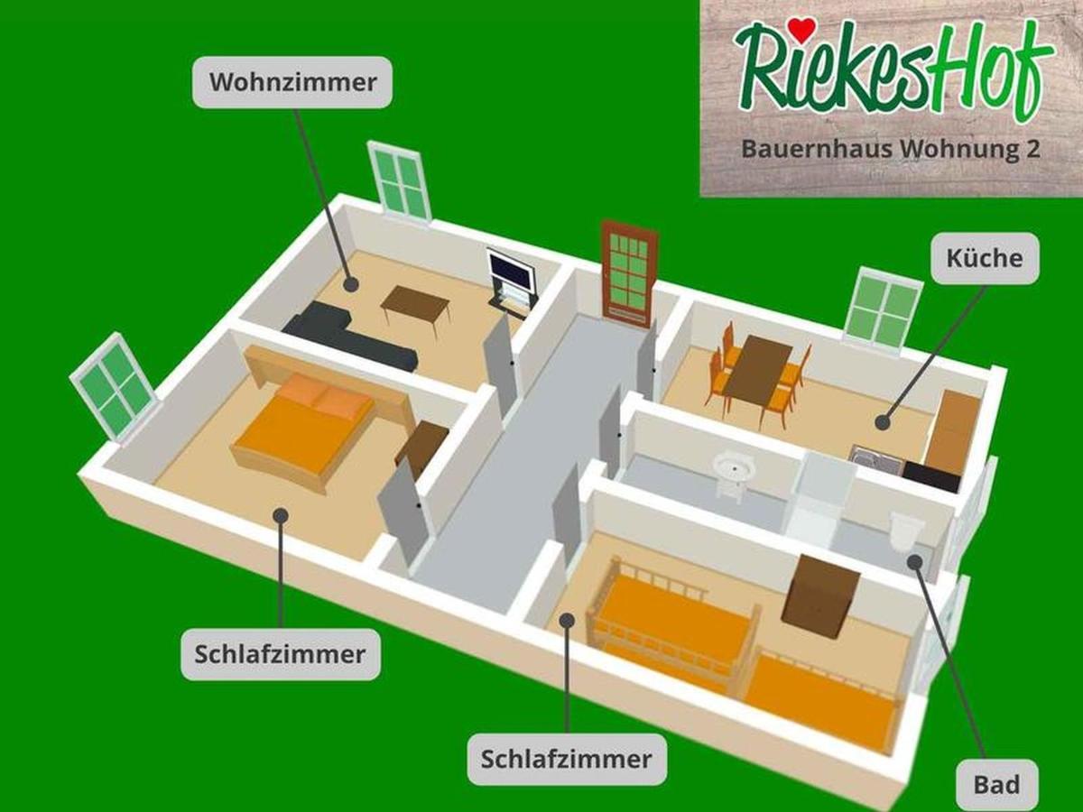 Riekeshof Apartment Шмаленберг Екстериор снимка