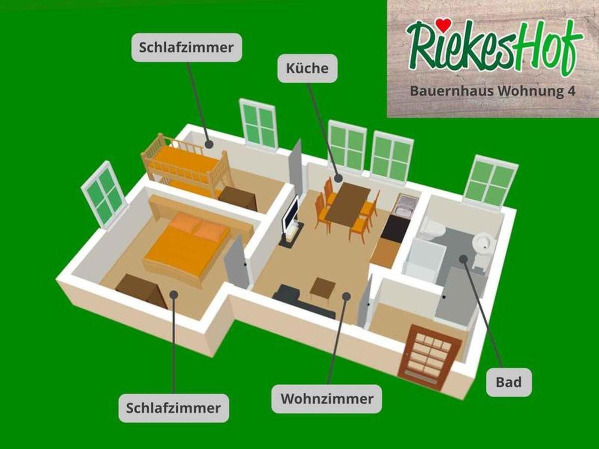 Riekeshof Apartment Шмаленберг Екстериор снимка