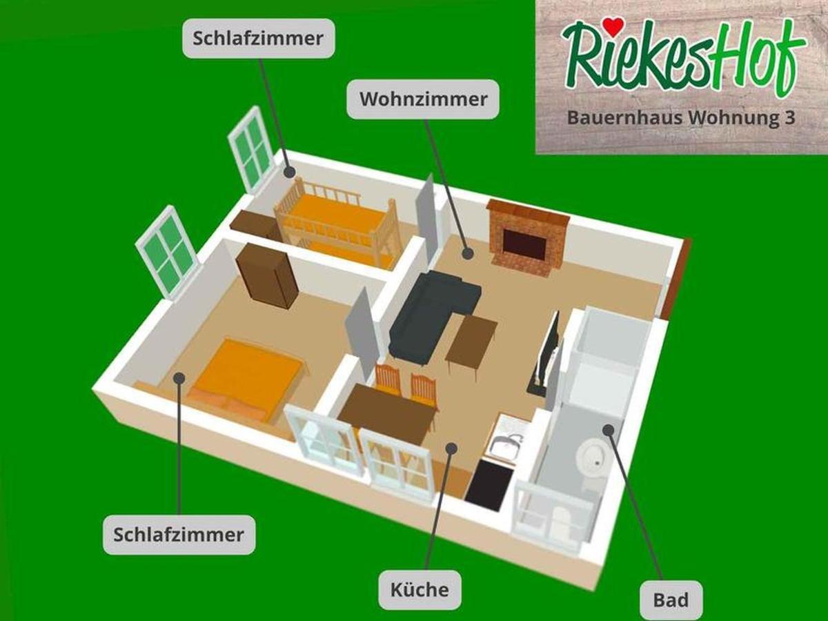 Riekeshof Apartment Шмаленберг Екстериор снимка